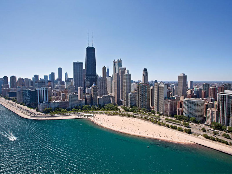 Cảnh đẹp của thành phố Chicago.