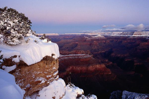 Hình ảnh công viên Grand Canyon khi bước vào mùa đông.