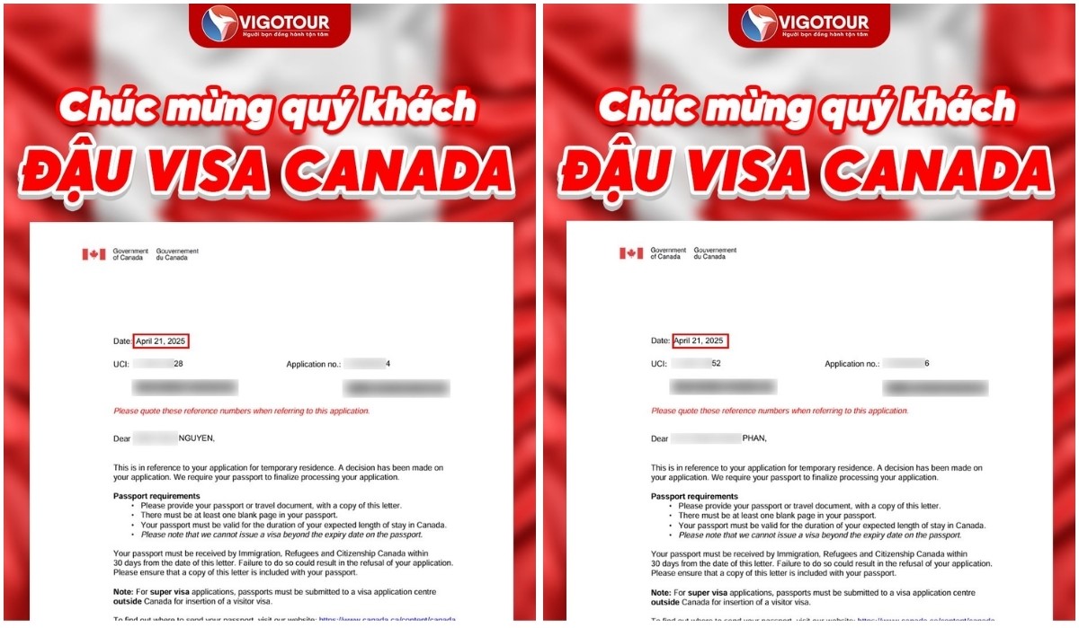 Xin visa du lịch Canada Xin visa du lịch Canada