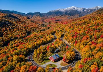 Cảnh sắc mùa thu tại New Hampshire, vùng New England, Hoa Kỳ